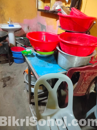 হোটেলের যাবতীয় মালামাল বিক্রি হবে।